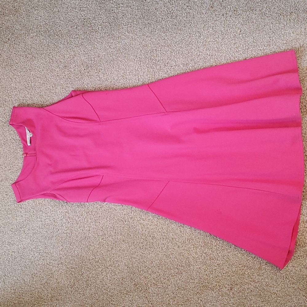 Amanda Uprichard Pink Fit & Flare Dress, sz Med